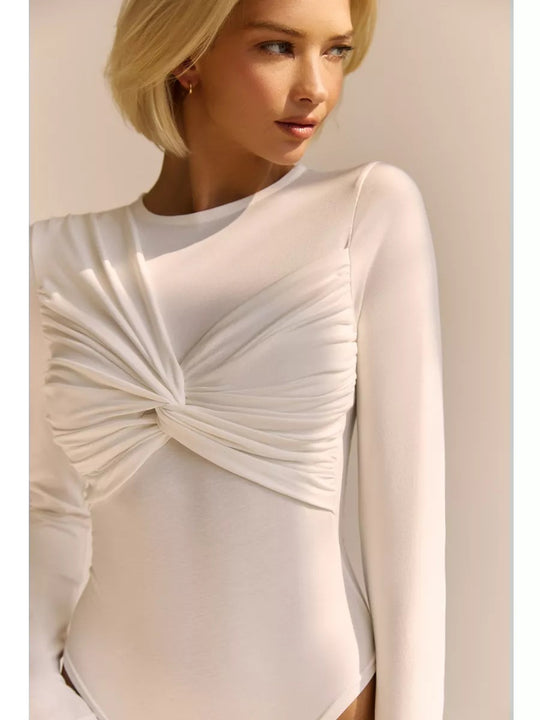 Emmanuelle - Trendy Asymmetrische Dames Bodysuit