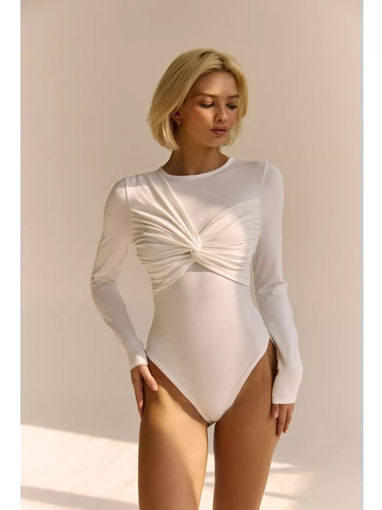Emmanuelle - Trendy Asymmetrische Dames Bodysuit