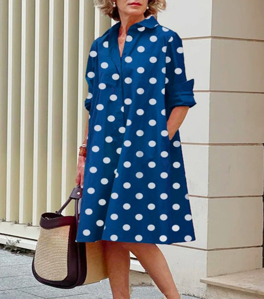 Larsa Maxi Jurk – Tijdloze elegantie met een speelse twist