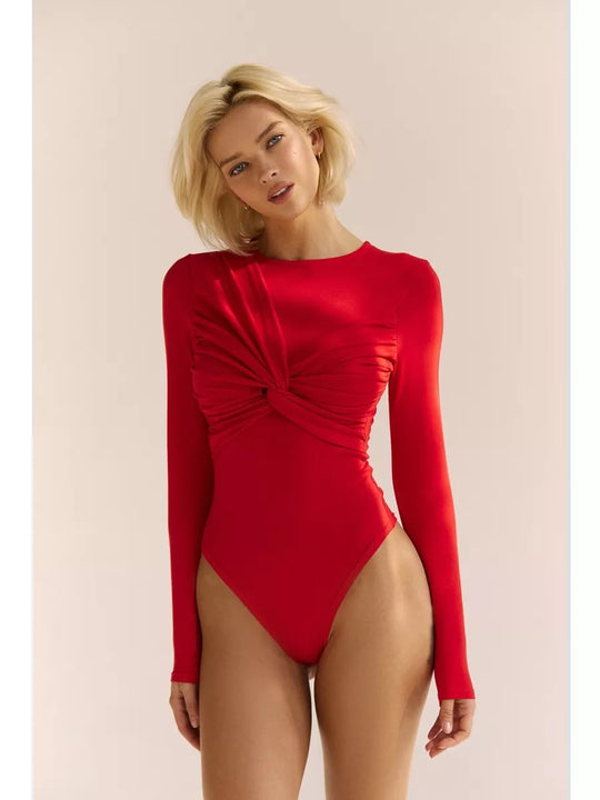 Emmanuelle - Trendy Asymmetrische Dames Bodysuit