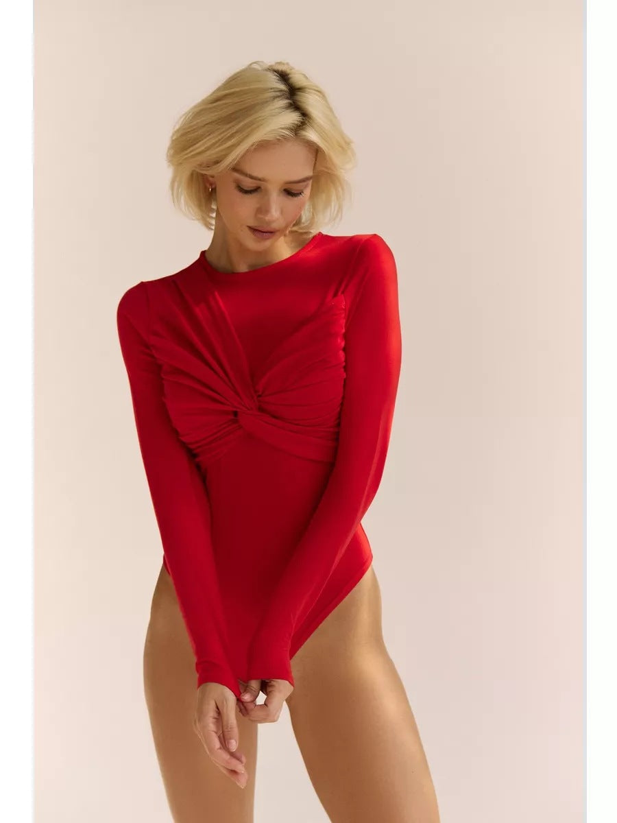 Emmanuelle - Trendy Asymmetrische Dames Bodysuit