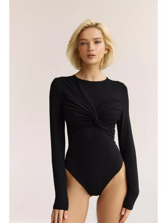 Emmanuelle - Trendy Asymmetrische Dames Bodysuit