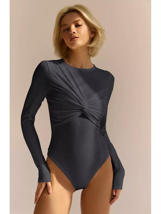 Emmanuelle - Trendy Asymmetrische Dames Bodysuit