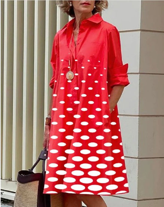 Larsa Maxi Jurk – Tijdloze elegantie met een speelse twist