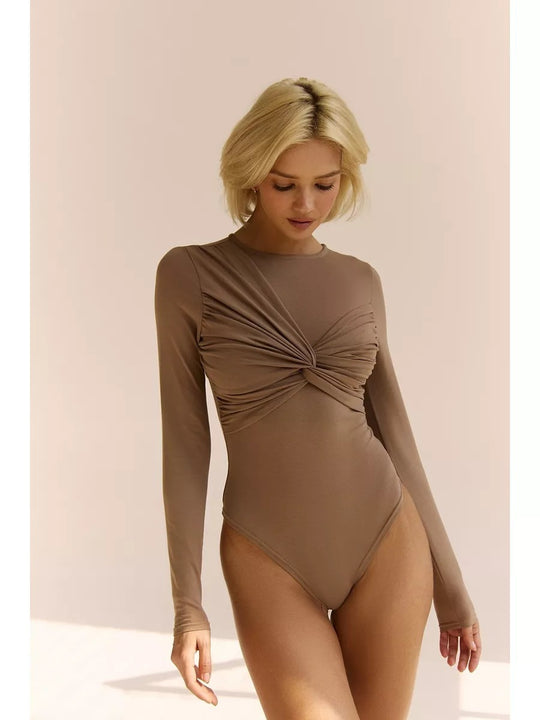 Emmanuelle - Trendy Asymmetrische Dames Bodysuit