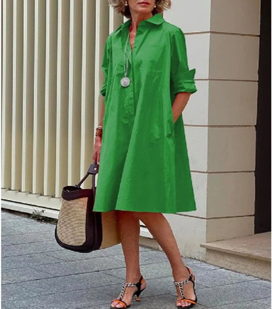 Larsa Maxi Jurk – Tijdloze elegantie met een speelse twist
