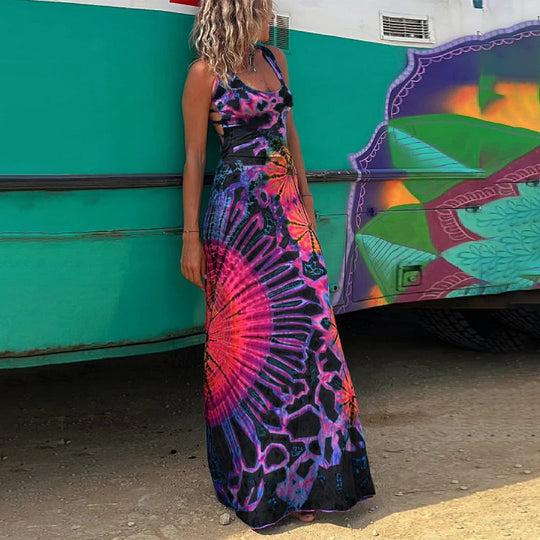 VICTOIRE - Zomerse Rugloze Jurk met Bandjes