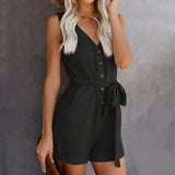 SCARLETTE - Relaxed V-Neck Romper