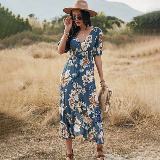 RAINA - Zomerjurk met Bloemenprint