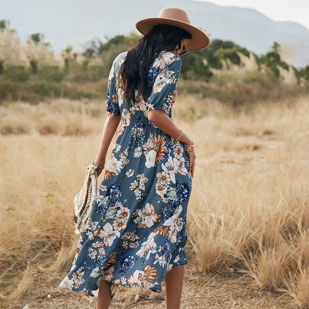 RAINA - Zomerjurk met Bloemenprint