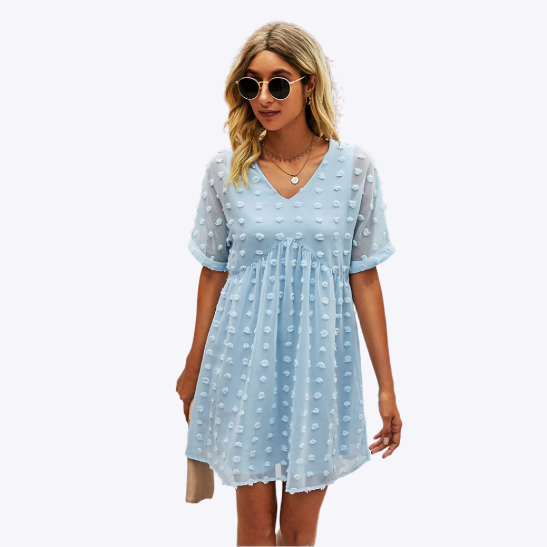 Alice - Tijdloze Casual Charm Dames Mini Jurk