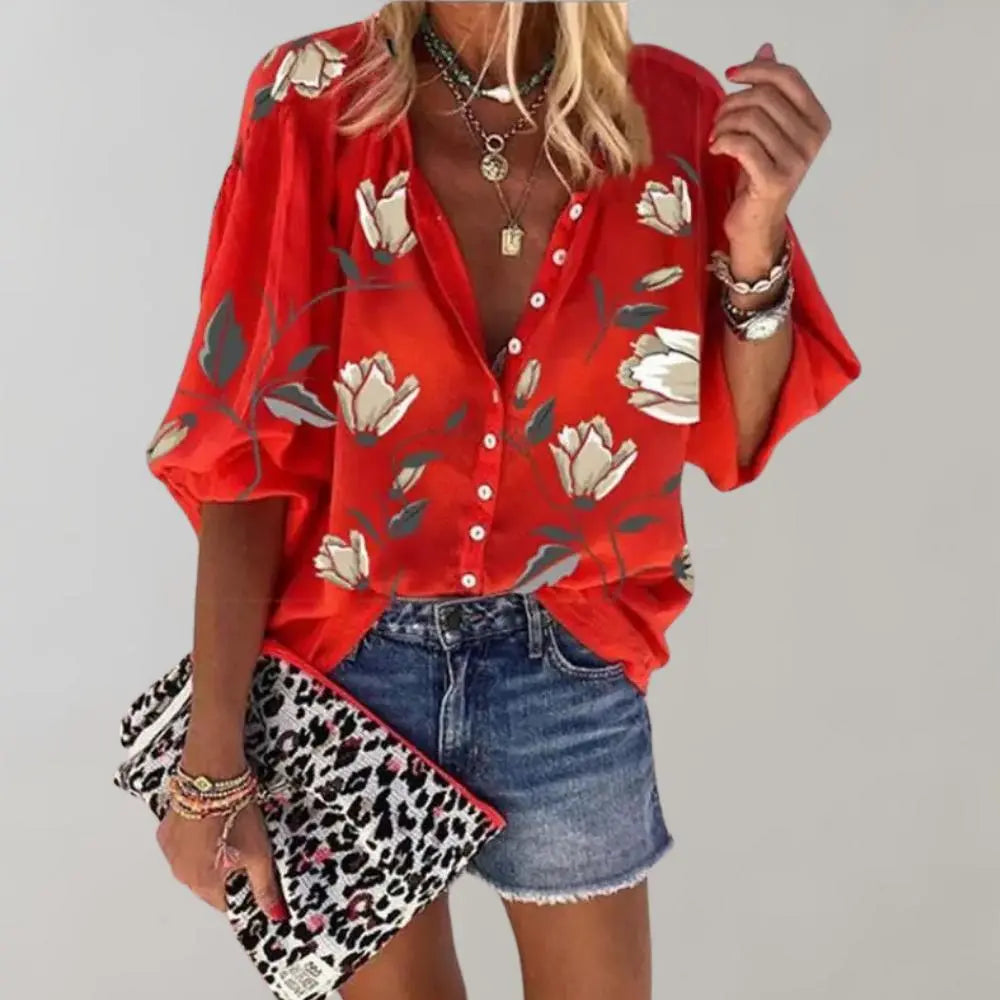 Bijou - Chic Mouwloos Patroon Dames Zomer Top