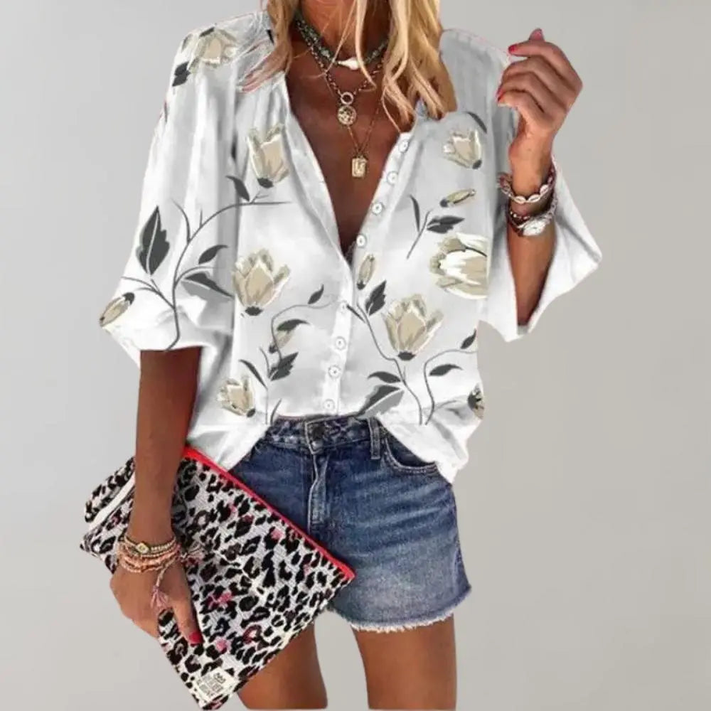 Bijou - Chic Mouwloos Patroon Dames Zomer Top