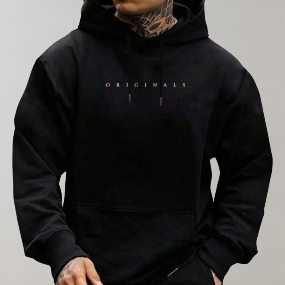 Heren Minimalistische Oversized Hoodie met Casual Street Style Pasvorm