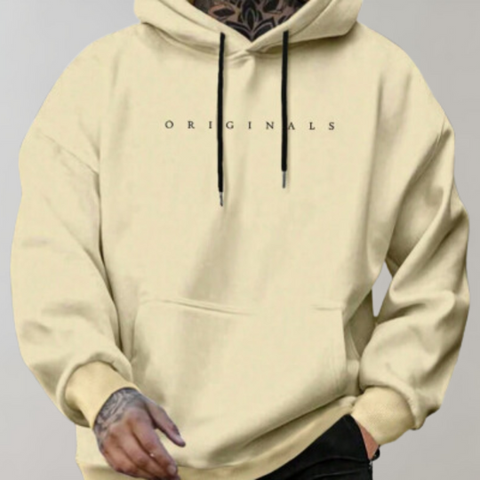 Heren Minimalistische Oversized Hoodie met Casual Street Style Pasvorm