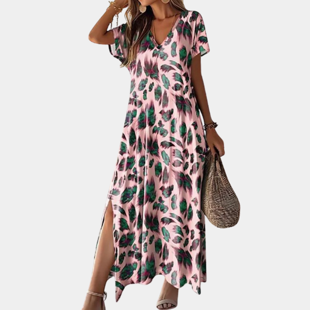 Yvonne - Casual Damesjurk met Split