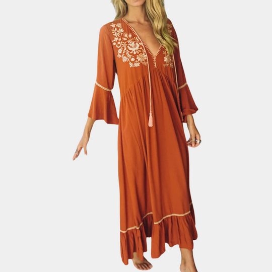 Veronica - V-hals Casual Damesjurk