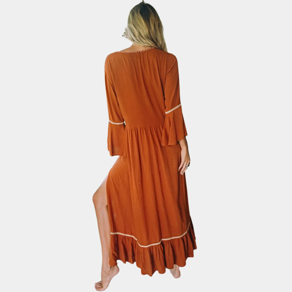 Veronica - V-hals Casual Damesjurk
