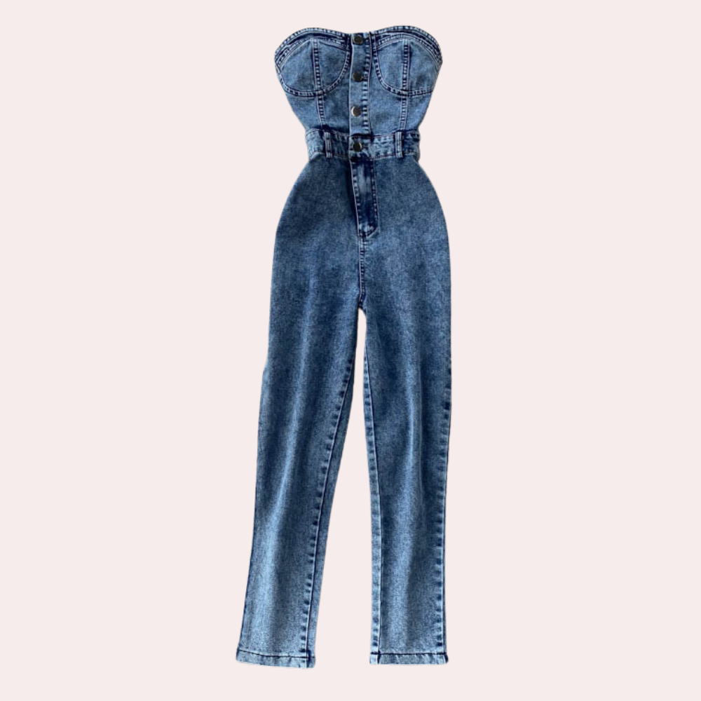 Selma - Dames Strapless Jumpsuit