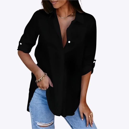 Petronella - Chic Blouse met Lange Mouwen voor Dames
