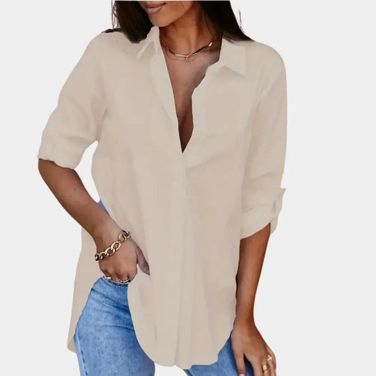 Petronella - Chic Blouse met Lange Mouwen voor Dames