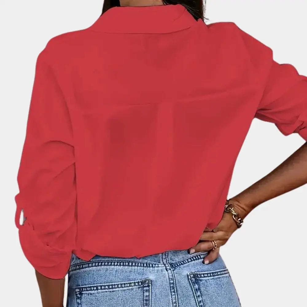 Petronella - Chic Blouse met Lange Mouwen voor Dames