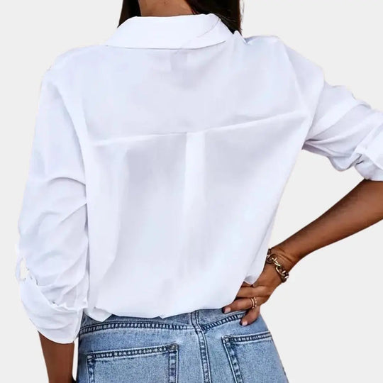 Petronella - Chic Blouse met Lange Mouwen voor Dames