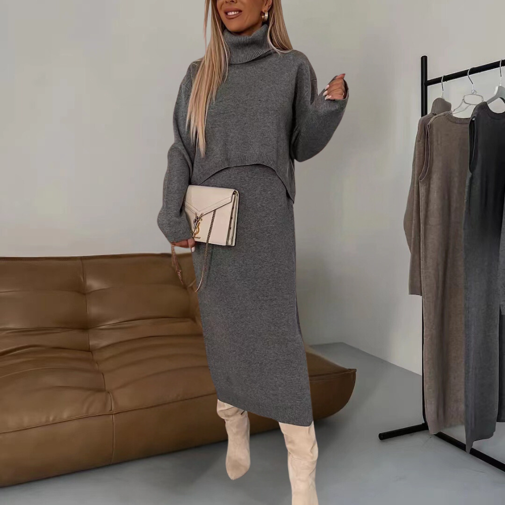 Ria - Dames Midi-jurk Set voor Optimaal Comfort