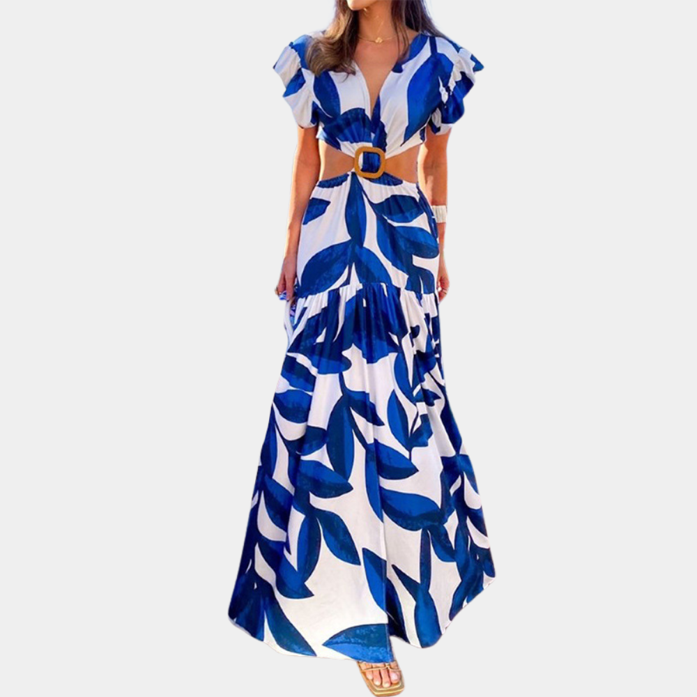 Yana - Elegante Jurk met Stijlvolle V-hals