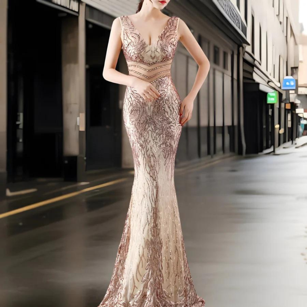 Raissa - Dames Lange Jurk met Tijdloze Chic