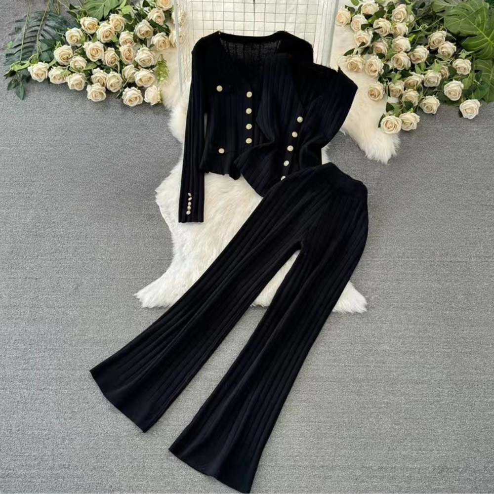 Mirelle - Stijlvol Dames Strikset in Drie Stukken | Elegant & Comfortabel