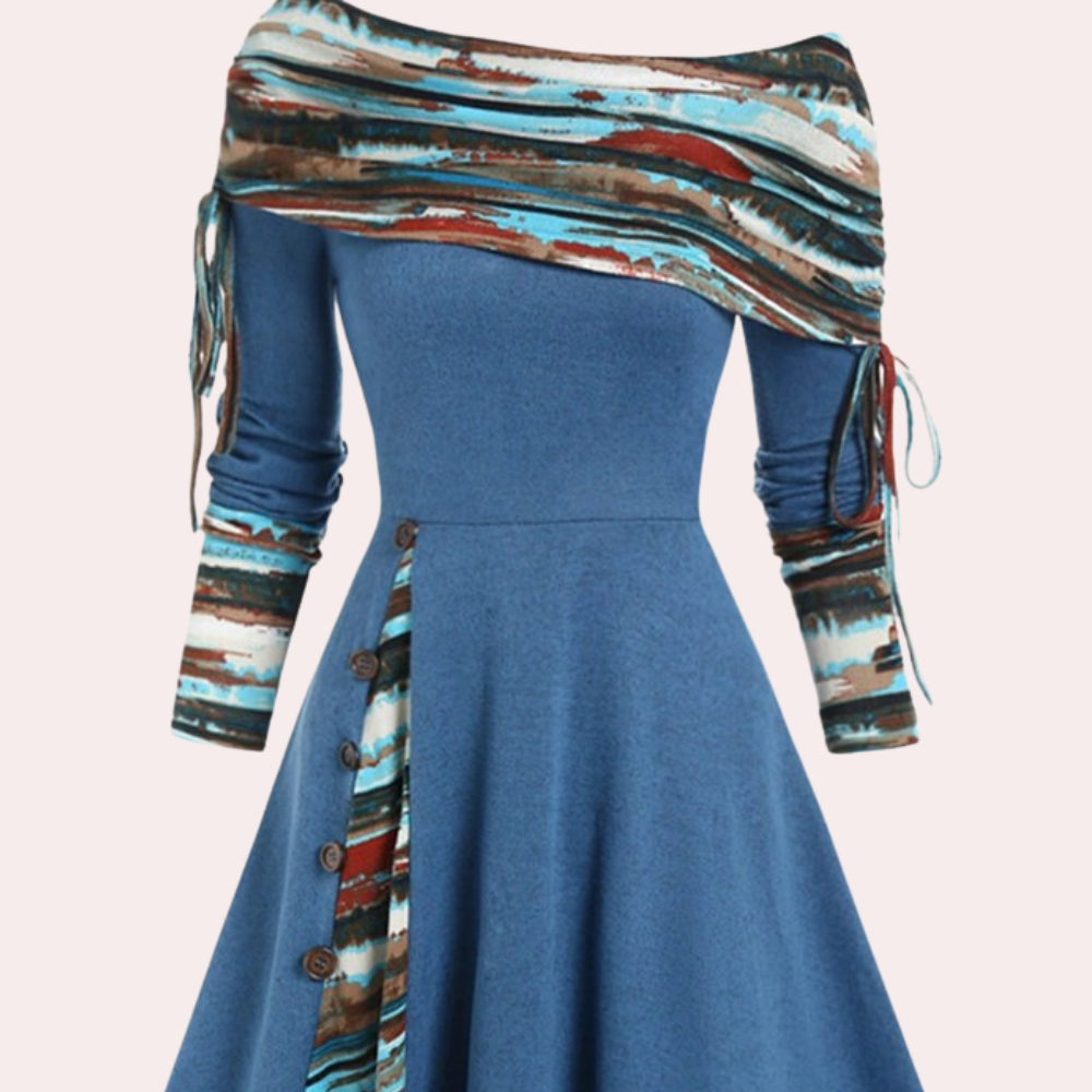 Winona - Dames Off Shoulder Verstelbare Jurk