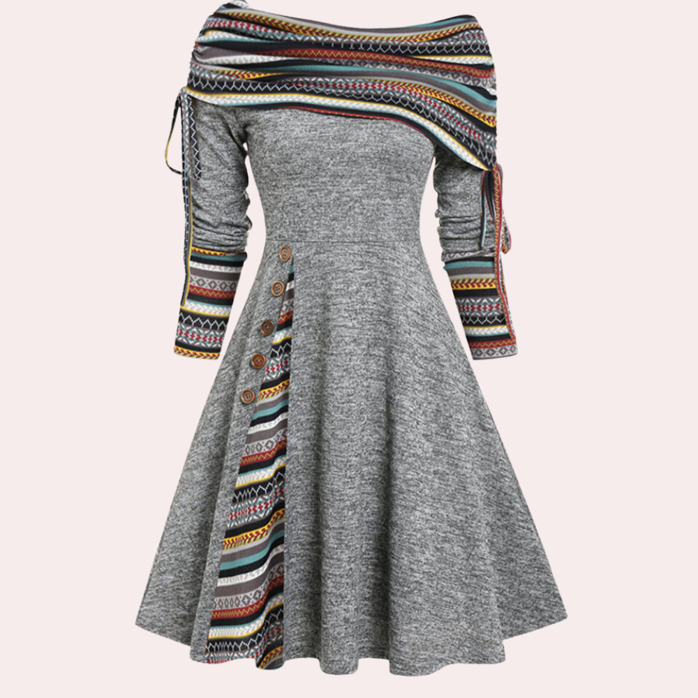 Winona - Dames Off Shoulder Verstelbare Jurk