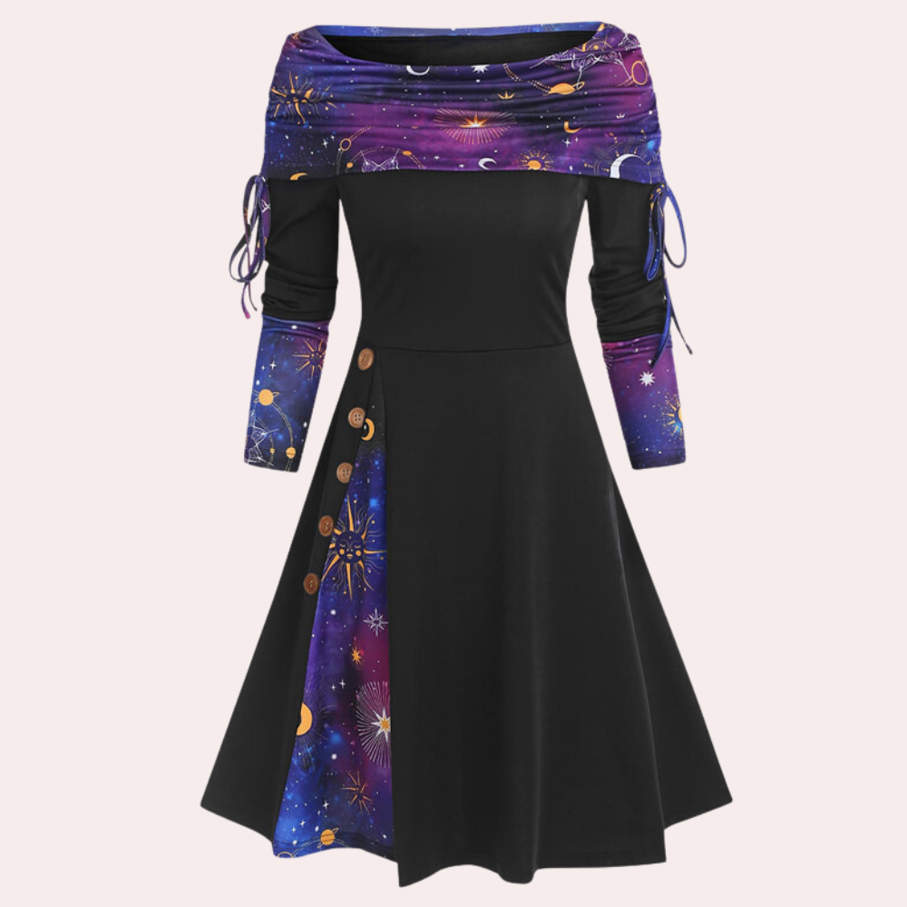 Winona - Dames Off Shoulder Verstelbare Jurk
