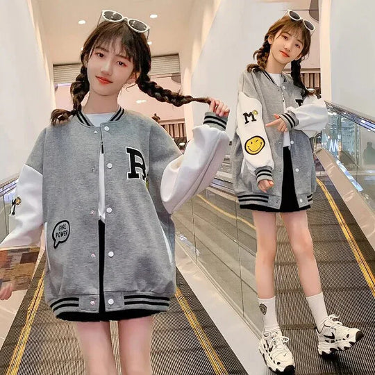 Meisjes | College Jack | Trendy | Sportieve Look | School | Herfst Winter
