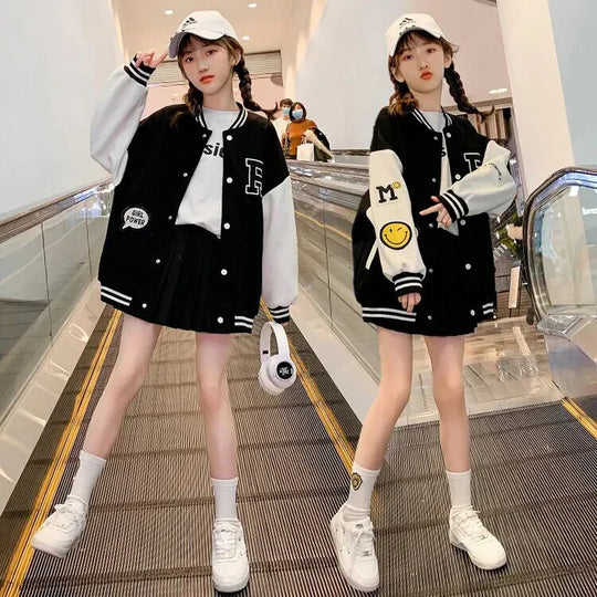 Meisjes | College Jack | Trendy | Sportieve Look | School | Herfst Winter