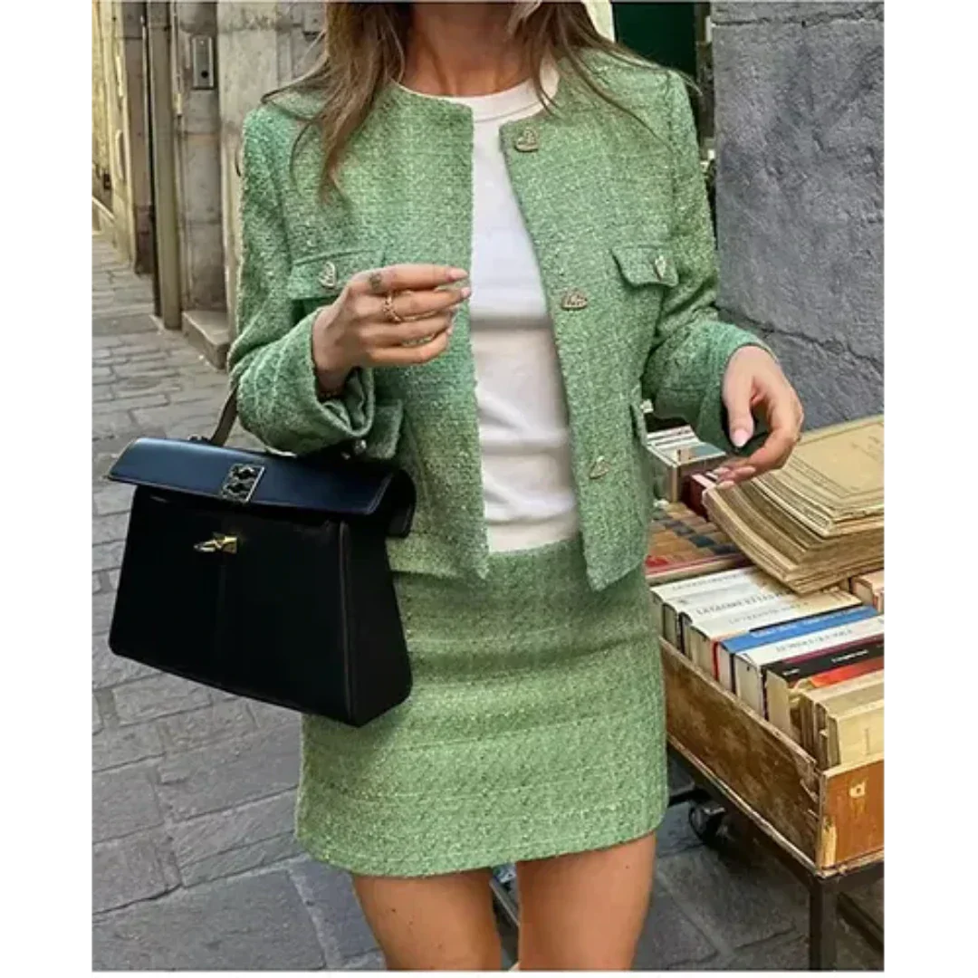 Dames | 2-delige Set | Blazer | Korte Rok | Stijlvol | Chic | Elegant