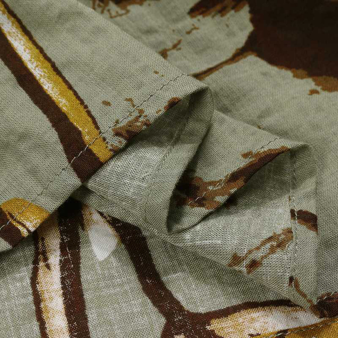 SASKIA - Lange jurk met vintage bloemenprint