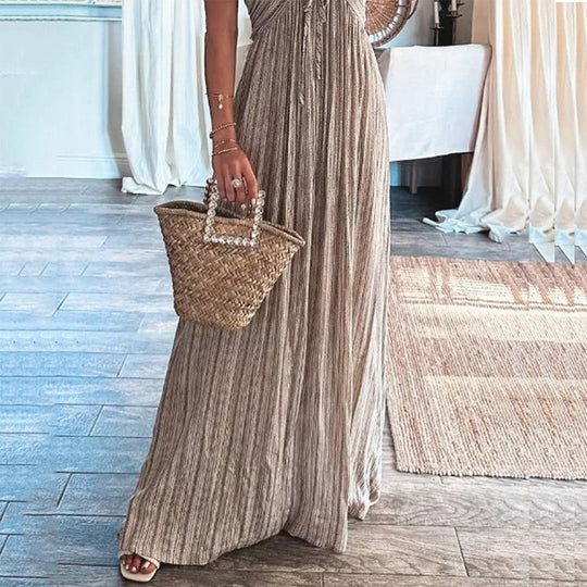 VILMA - Relaxed Halter Maxi Dress