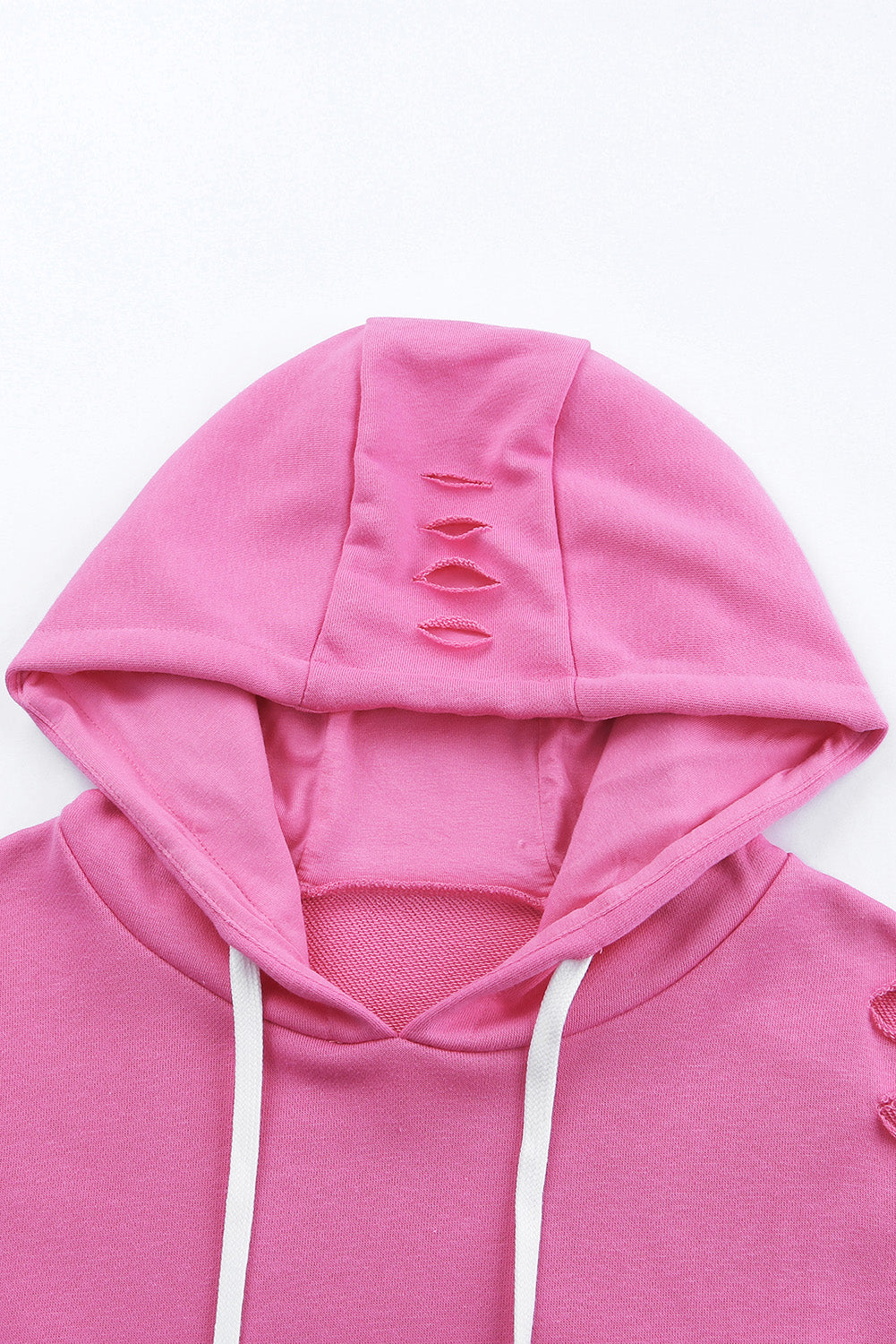 Versleten Trekkoord Lange Mouwen Hoodie | Met Zak en Casual Pasvorm | Comfortabele Hoodie
