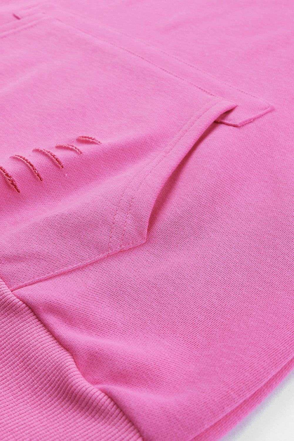Versleten Trekkoord Lange Mouwen Hoodie | Met Zak en Casual Pasvorm | Comfortabele Hoodie