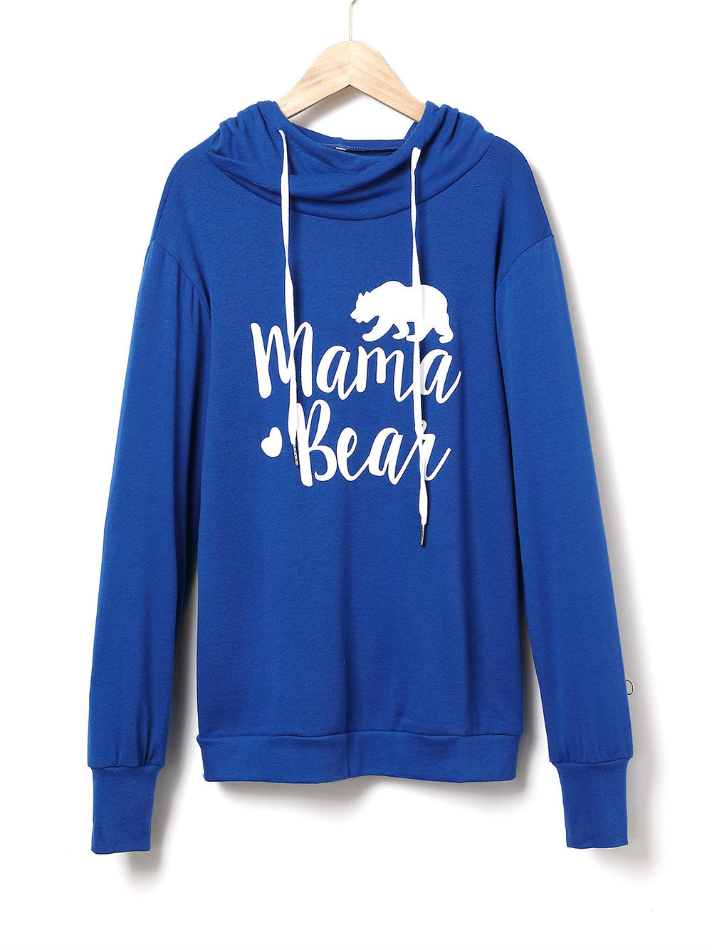 Trekkoord Letter Graphic Lange Mouwen Hoodie | Casual Hoodie met Trekkoord en Print