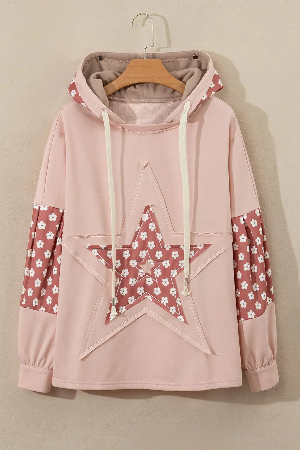 Trekkoord Ster Lange Mouw Hoodie | Casual & Comfortabel | Speelse Streetwear Look