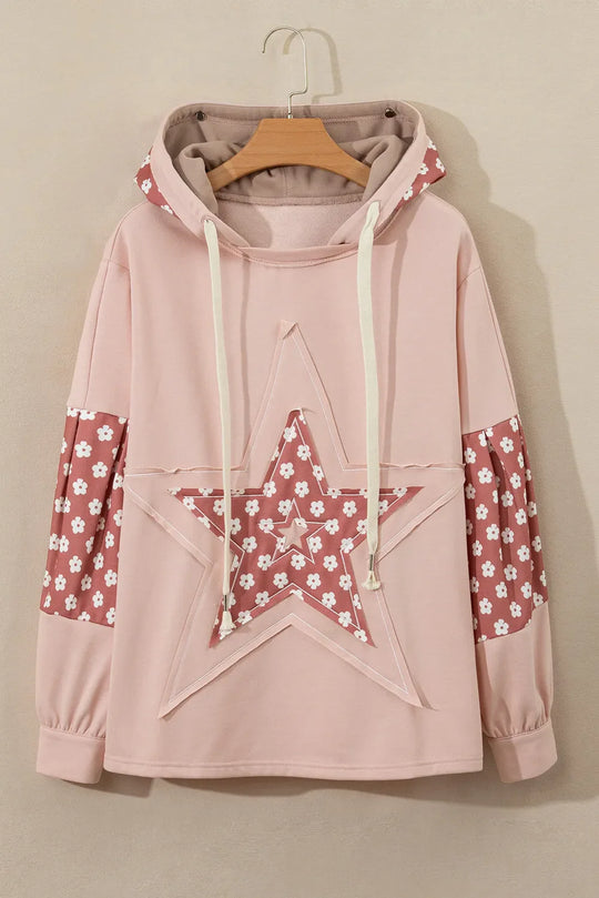 Trekkoord Ster Lange Mouw Hoodie | Casual & Comfortabel | Speelse Streetwear Look