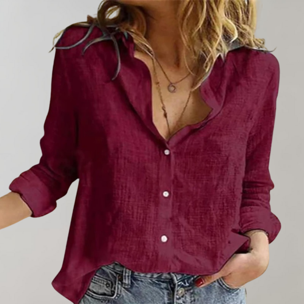 Isabeau – Tijdloze Katoenen Blouse