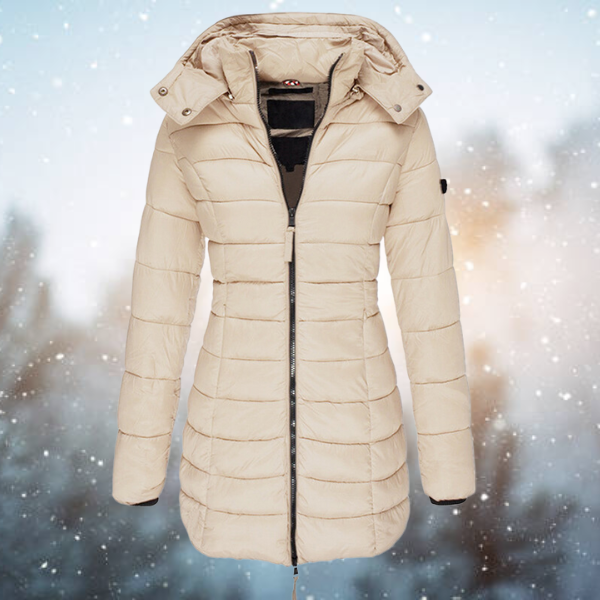 Dames Puffer Winterjas | Met Capuchon en Volledige Rits | Slanke Pasvorm