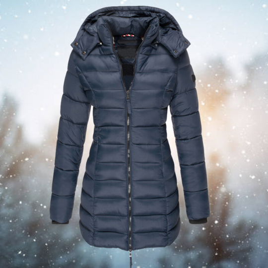 Dames Puffer Winterjas | Met Capuchon en Volledige Rits | Slanke Pasvorm