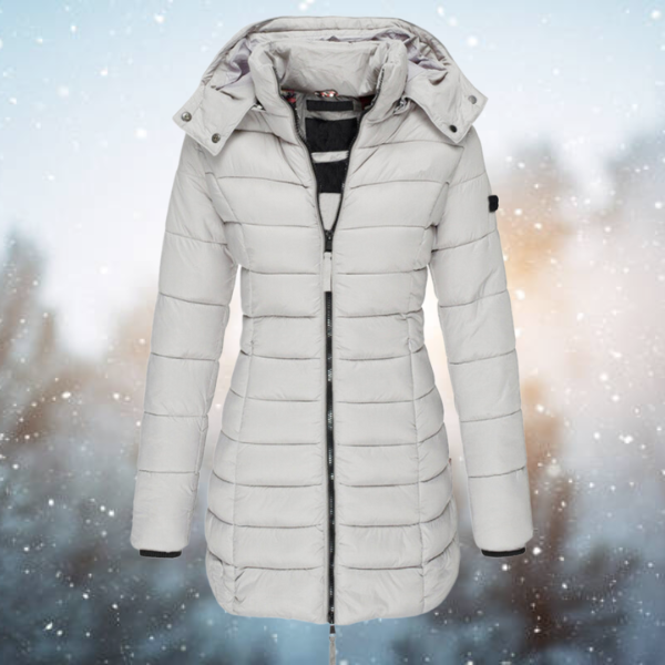 Dames Puffer Winterjas | Met Capuchon en Volledige Rits | Slanke Pasvorm
