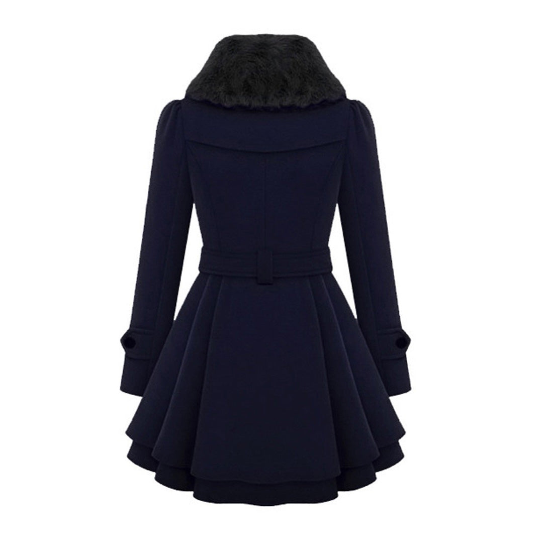 Dames Trenchcoat | Lange Winterjas | Getailleerde Pasvorm | Elegante Buitenlaag