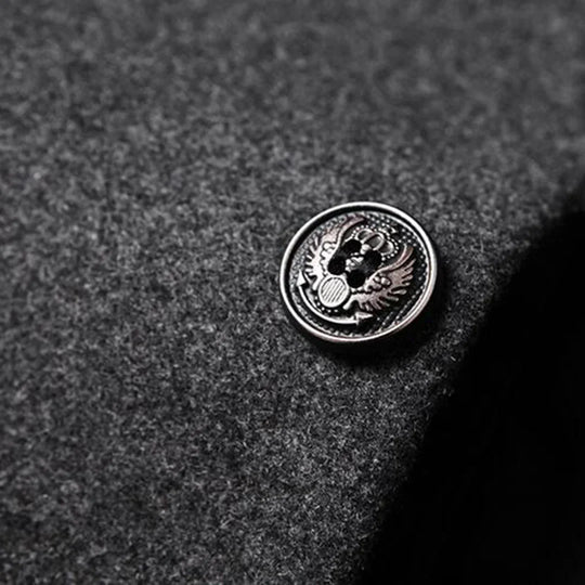 Lange Mantel met Knoopsluiting voor Heren | Ideaal voor Formele en Dagelijkse Gelegenheden